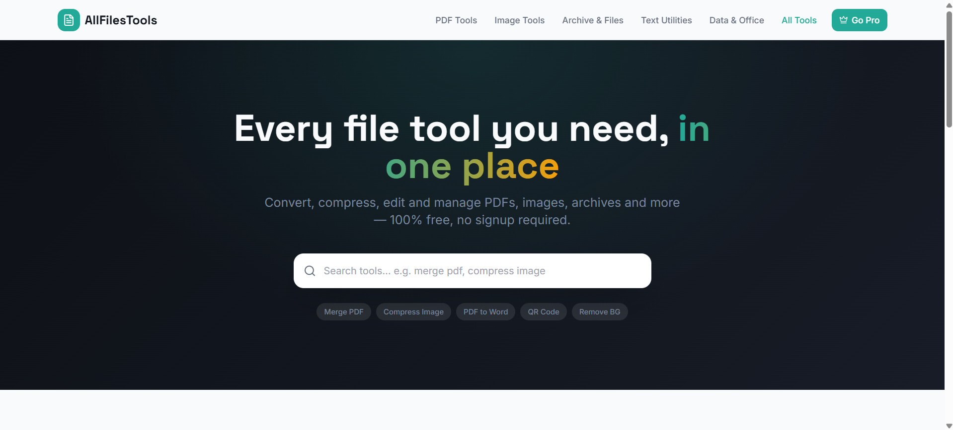 AllFilesTools - Screenshot 2 showing product features and functionality