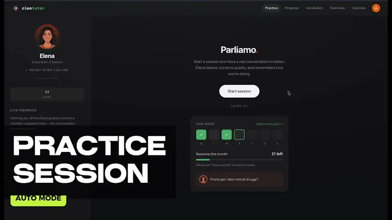 CiaoTutor screenshot 1 (video preview)
