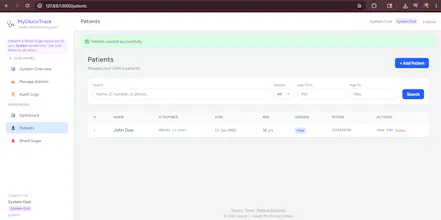 MyGlucoTrack gallery image