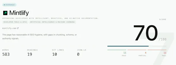 Free AI SEO Auditor gallery image
