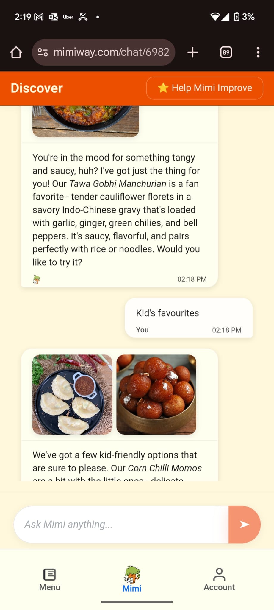 Média Mimiway - Service de menu intelligent à alimentation AI 3