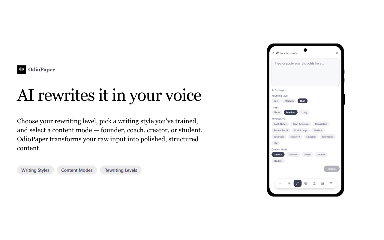 OdioPaper gallery image