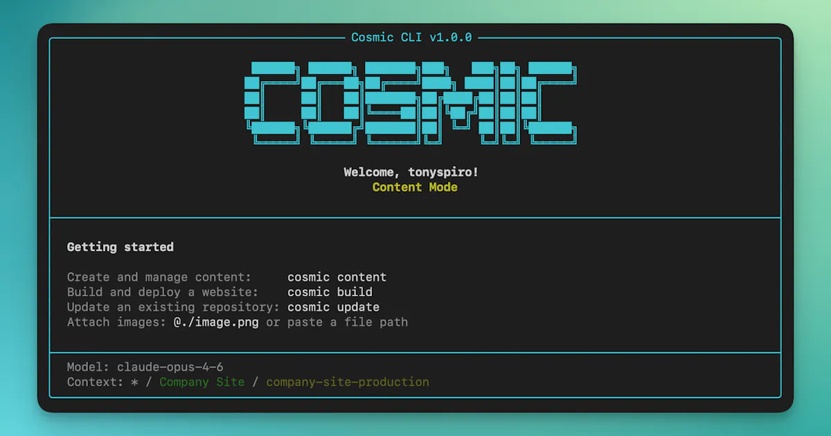 Cosmic CLI