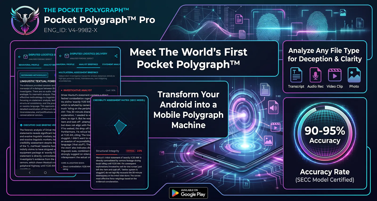 Pocket Polygraph™ Native Android Version screenshot 1
