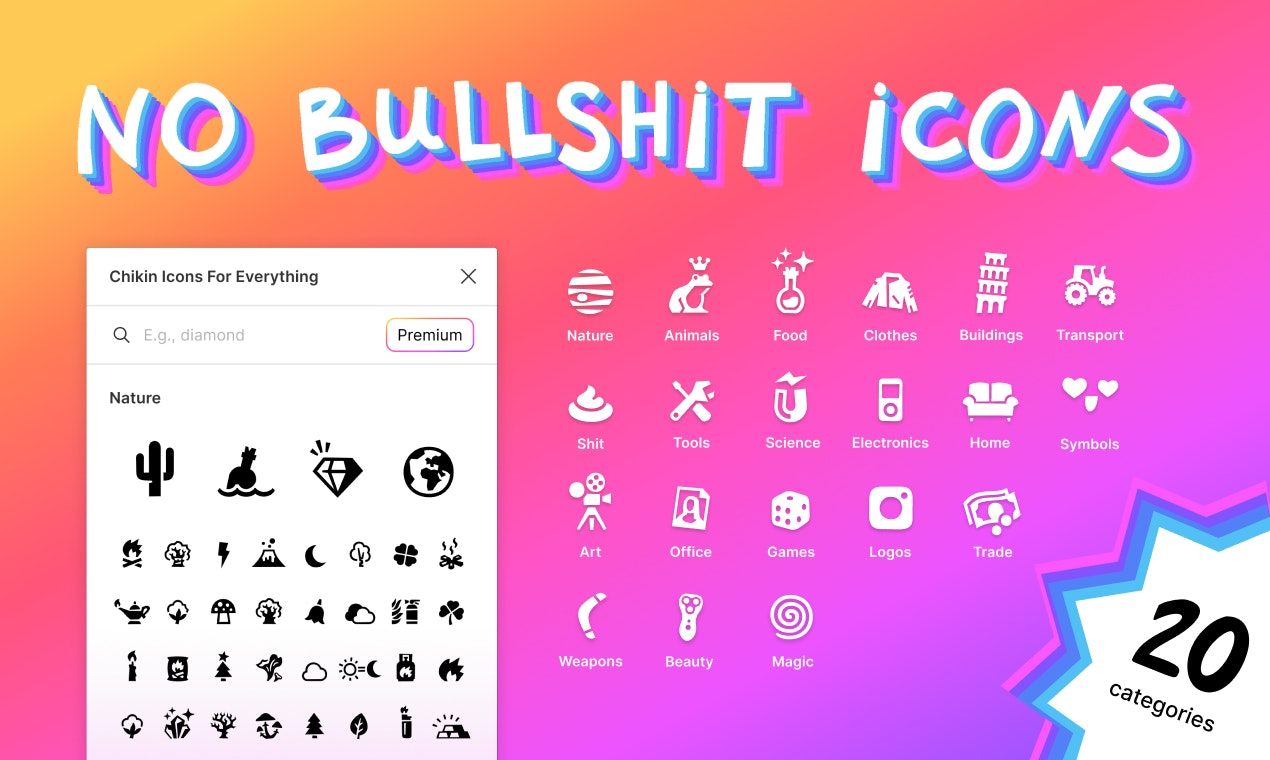 Chikin Icons for Figma gallery image