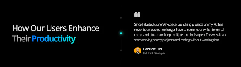 Wrkspace - Dev launcher & Orchestrator gallery image