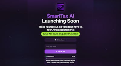SmartTax AI Waitlist gallery image