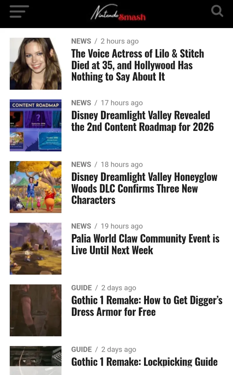 NintendoSmash: Video Games News & Guides screenshot 2