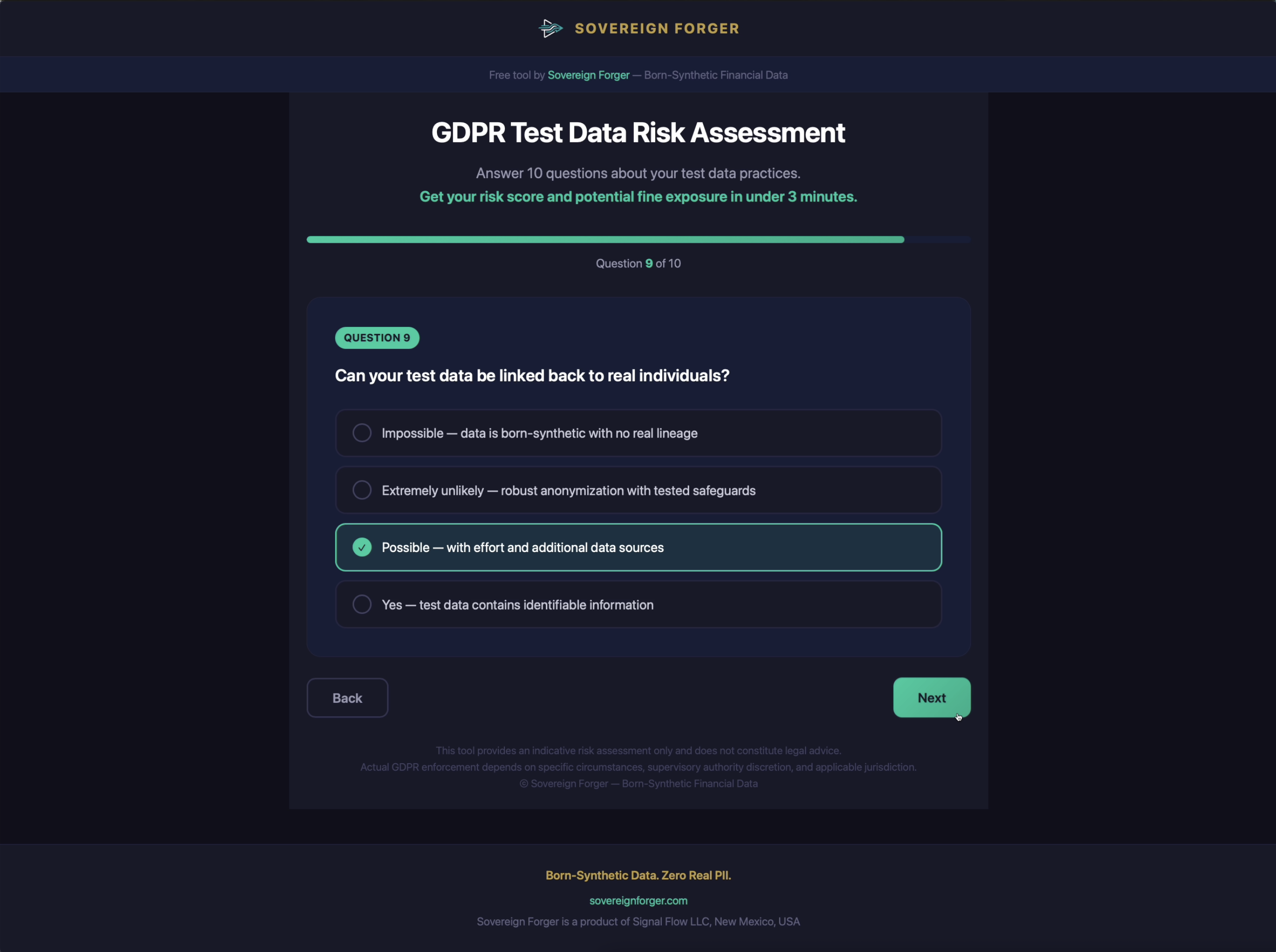 GDPR Test Data Risk Assessment gallery image