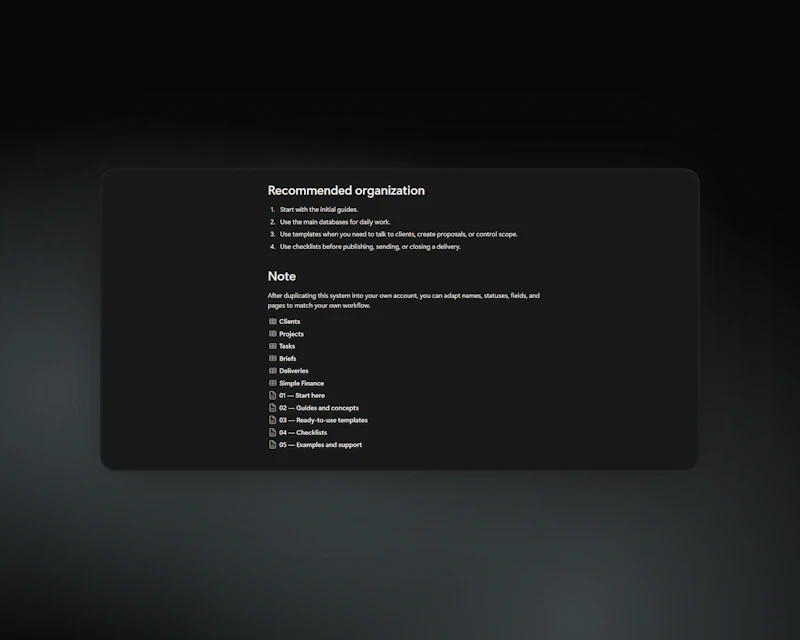 Freelance Developer Operating System screenshot 2
