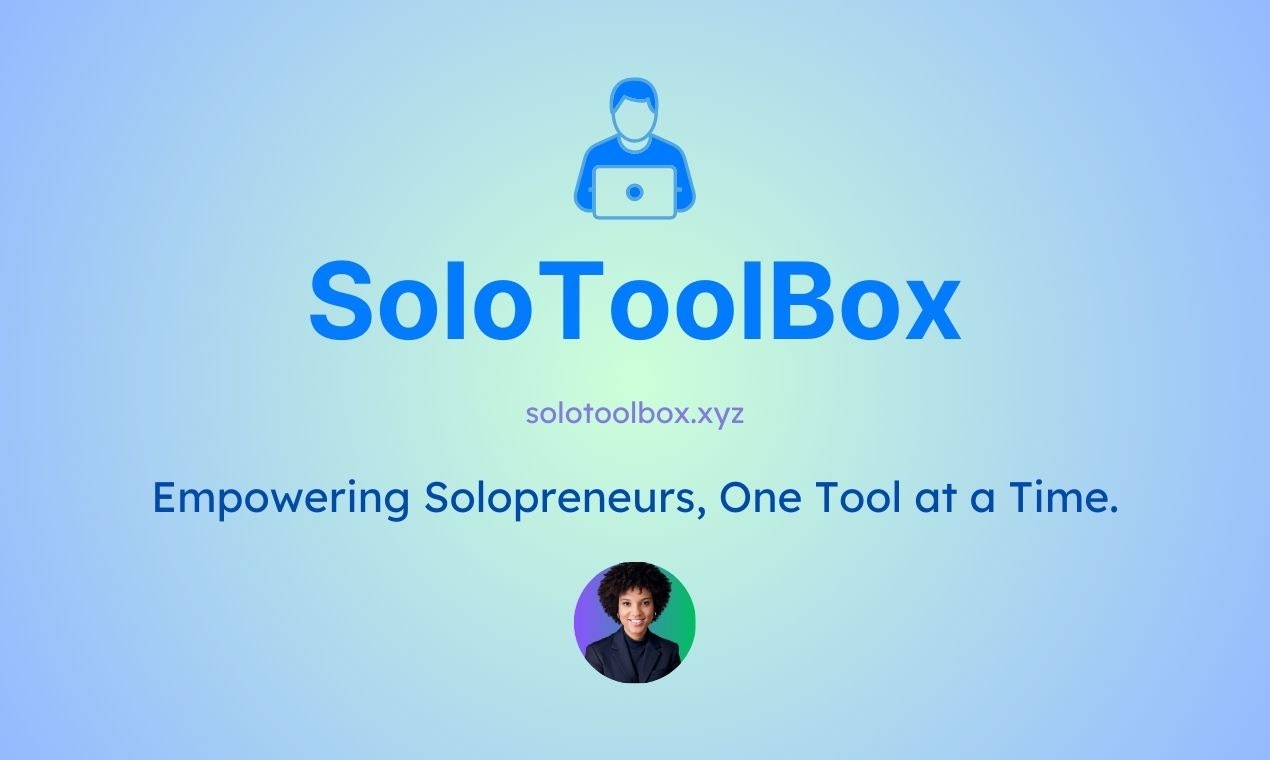 Mídia 1 de Solotoolbox - Capacitando os solopreneurs, uma ferramenta de cada vez.