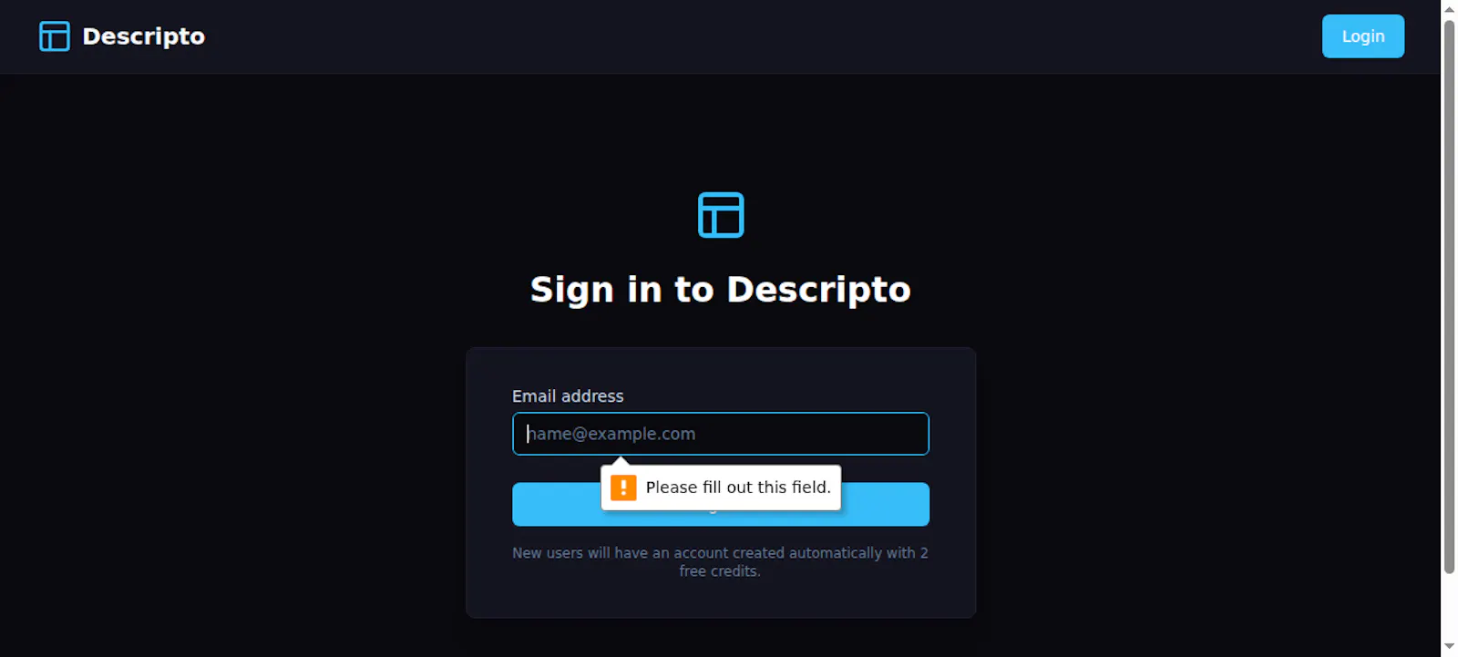 Descripto screenshot 2
