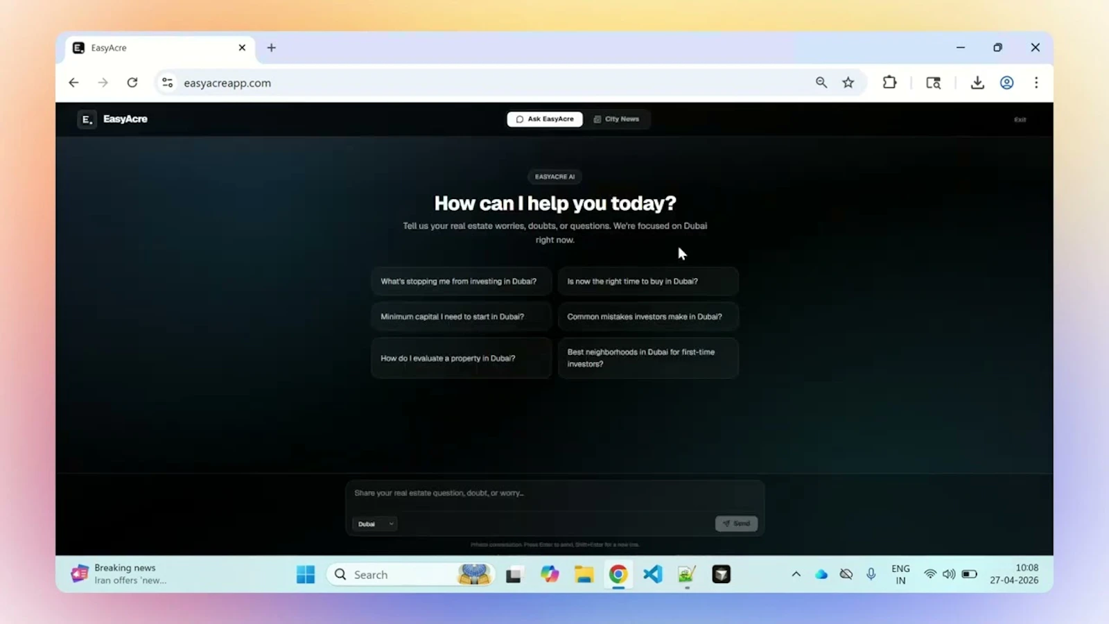 EasyAcre screenshot 1 (video preview)