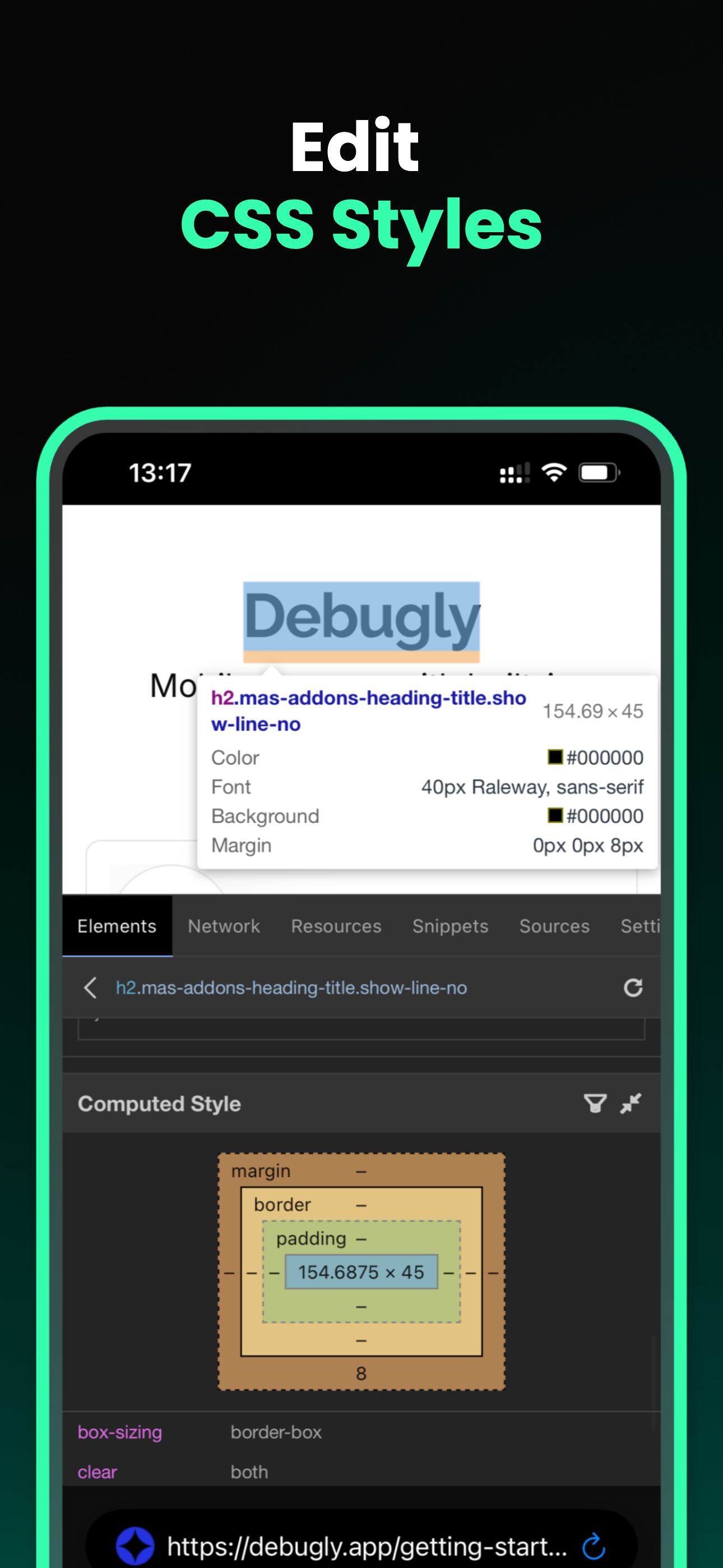 Debugly: ispeziona browser media 3