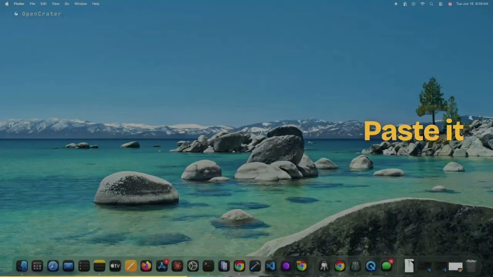 OpenCrater screenshot 1 (video preview)