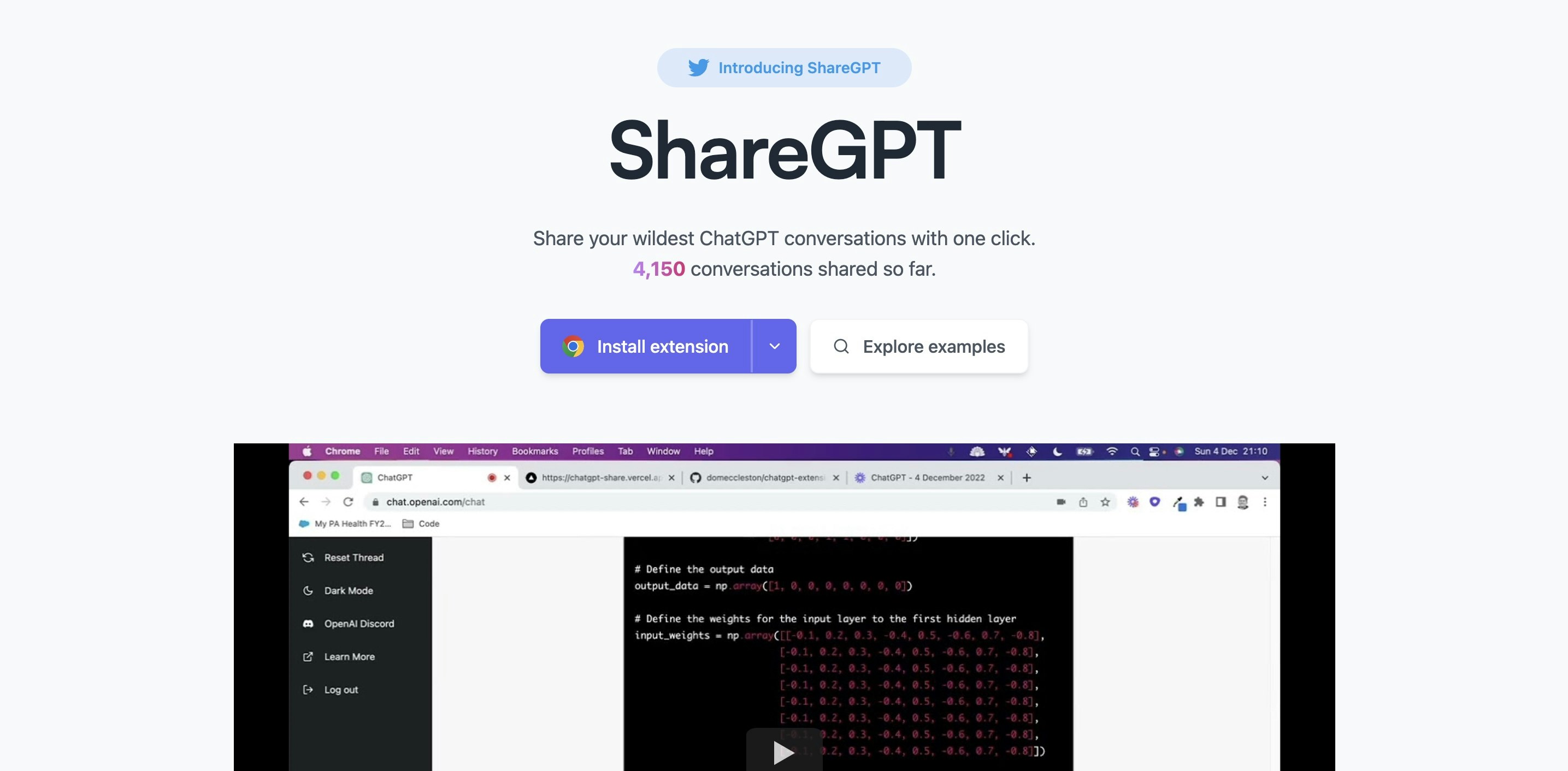 Sharegpt - Facile condivisione per le conversazioni di chatgpt media 1
