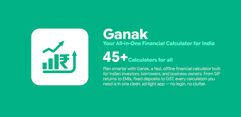 Ganak: SIP, EMI, FD, GST Calc screenshot 2
