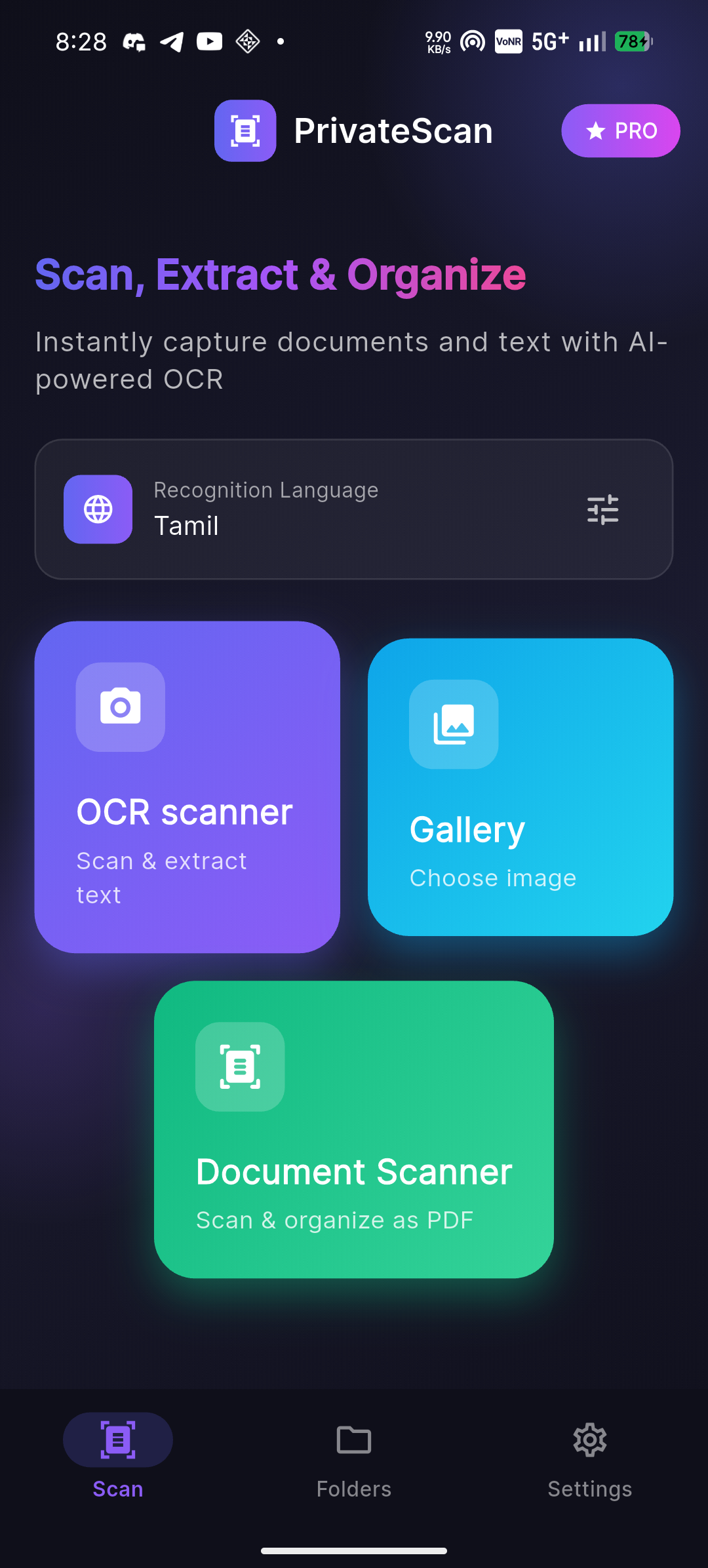 Privatescan:Offline documents & OCR scan - Screenshot 3 showing product features and functionality