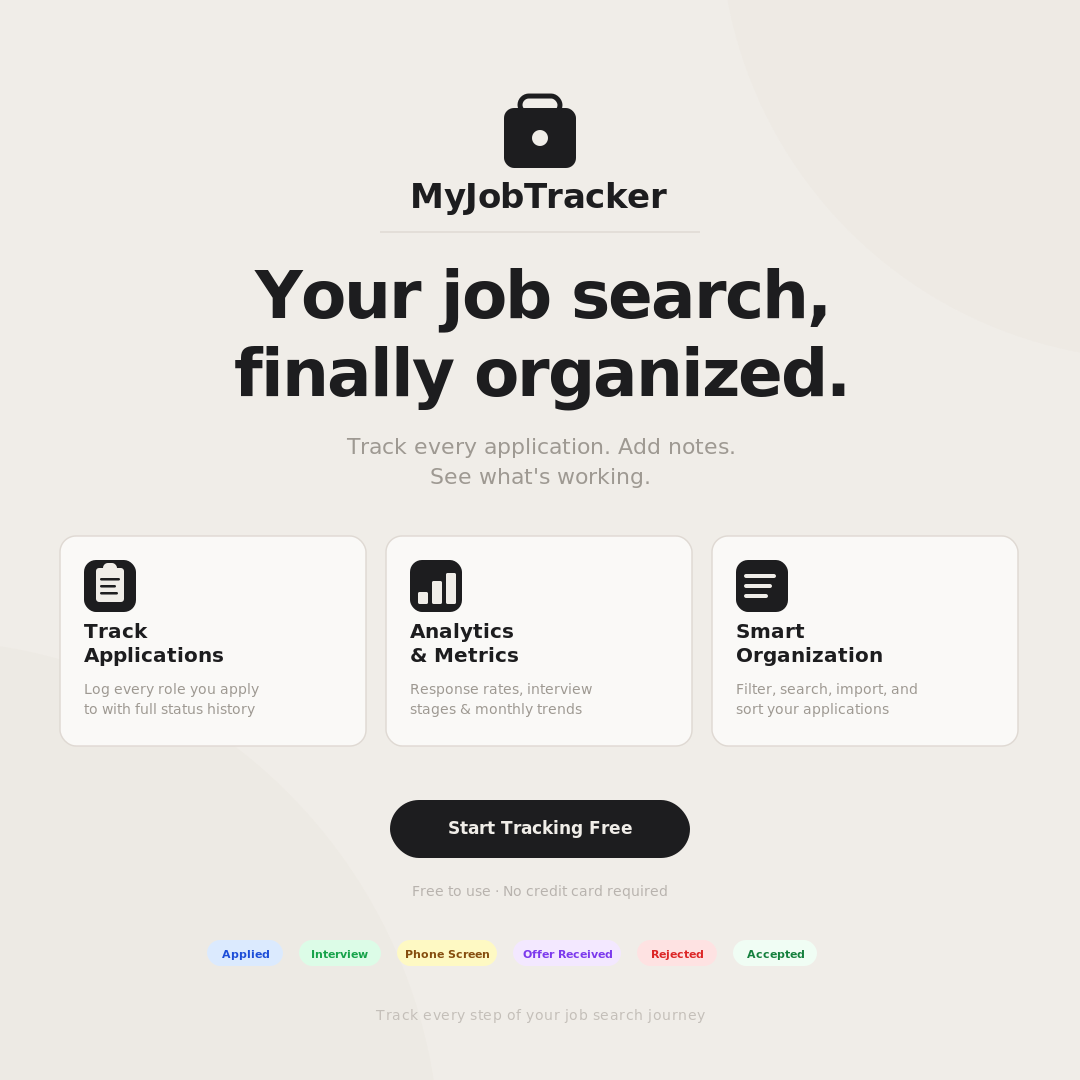 My Job Tracking gallery image