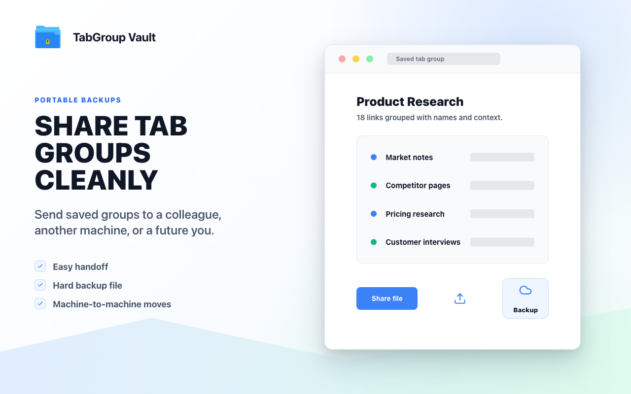 TabGroup Vault gallery image