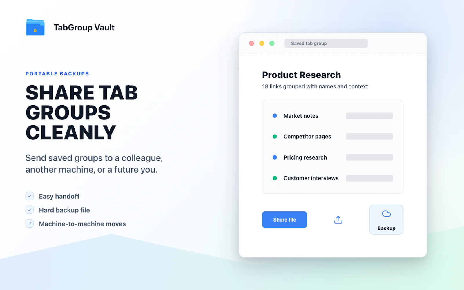 TabGroup Vault screenshot 3