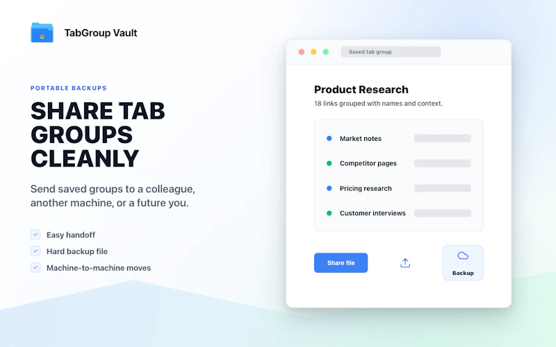 TabGroup Vault screenshot 3