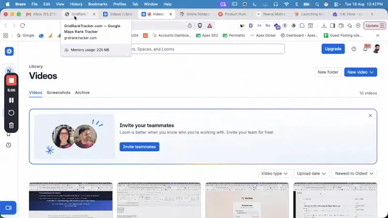 GridRankTracker.com screenshot 1 (video preview)