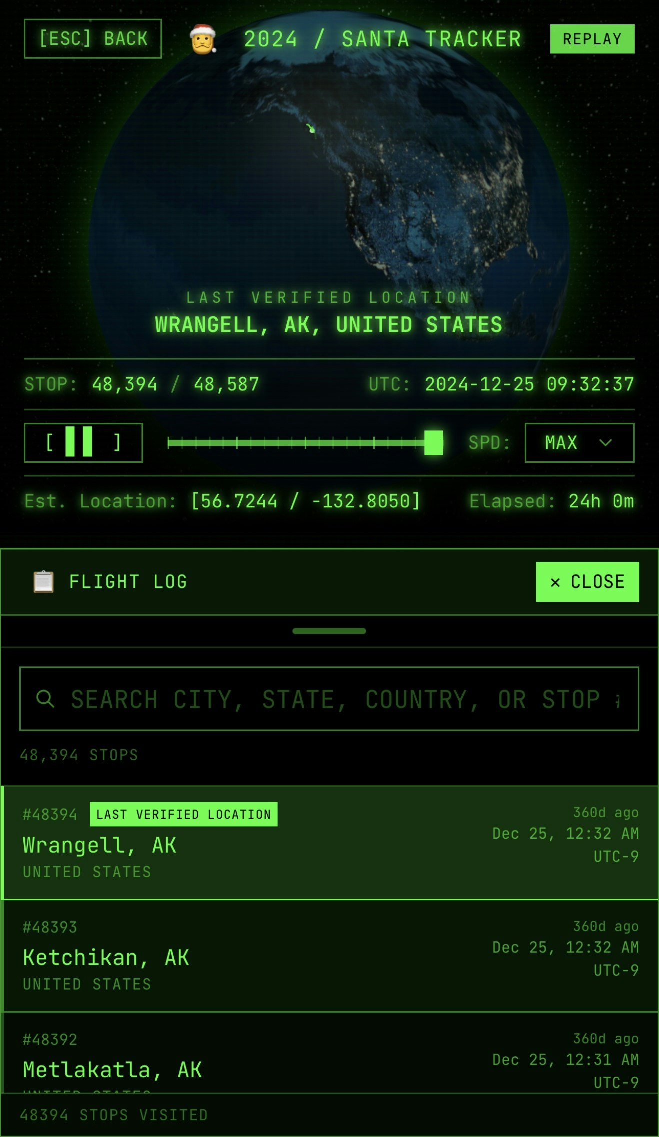 Live Santa Tracker Mega 7000 HD - Screenshot 4 showing product features and functionality