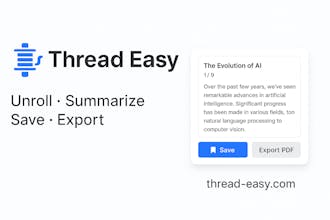 Thread Easy – Unroll & Save Threads gallery image