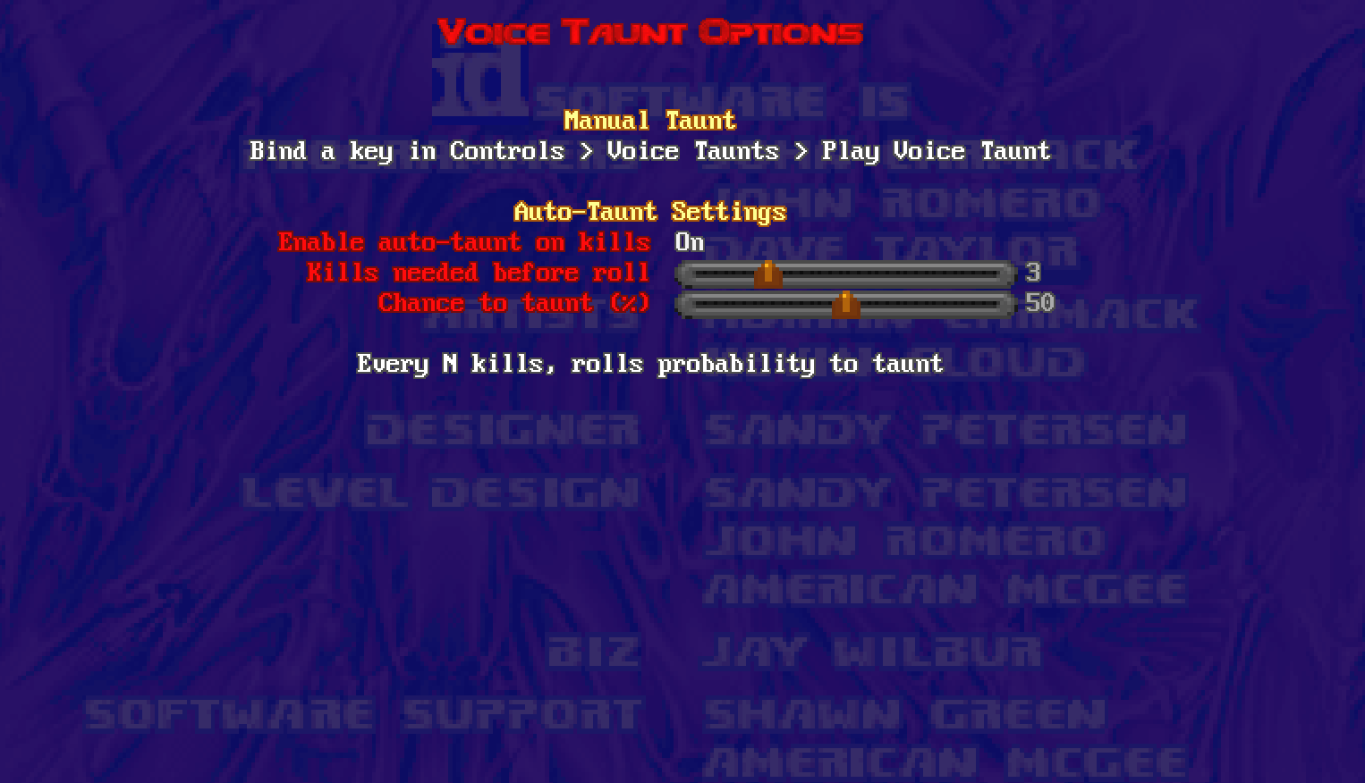 Doom Voice Taunt Mod Generator - Screenshot 2 showing product features and functionality