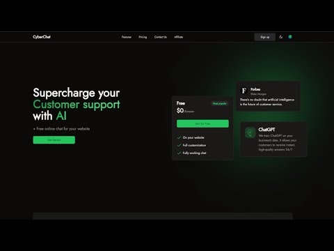 startuptile CyberChat-AI chatbot for your website