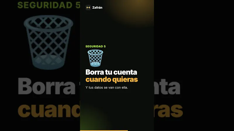 Zafrán App · Sport, nutrición and life screenshot 1 (video preview)