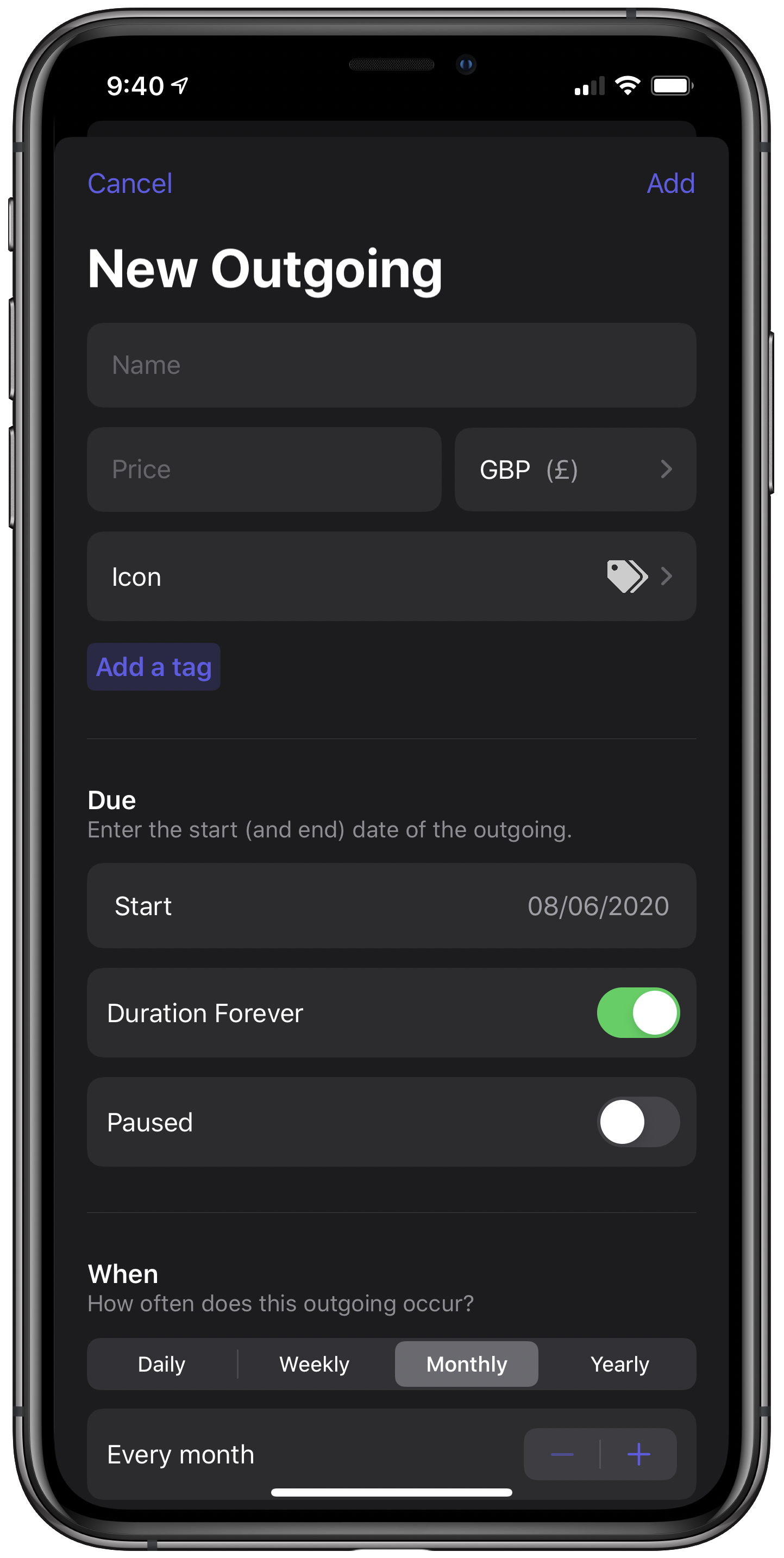 Outgoings gallery image