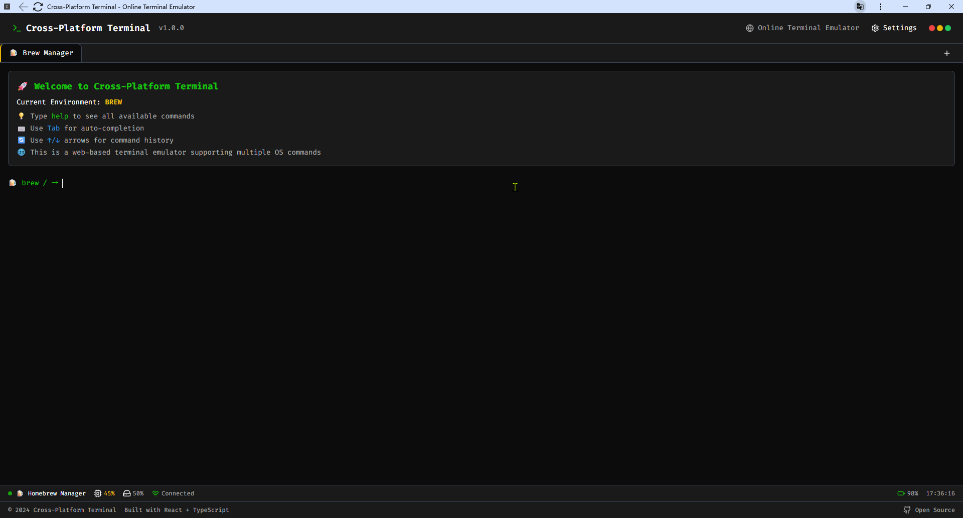 xterminal - เทอร์มินัลแพลตฟอร์ม - เครื่องจำลองเทอร์มินัลออนไลน์ media 2