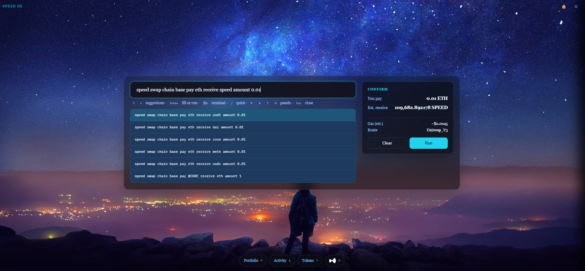 Speed OS — Onchain Trading Workspace screenshot 2
