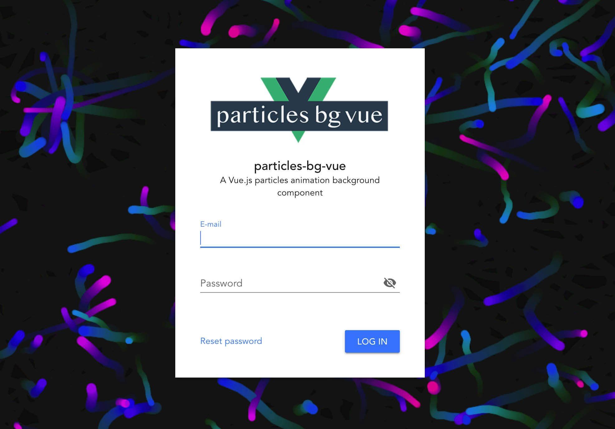 particles-bg-vue gallery image