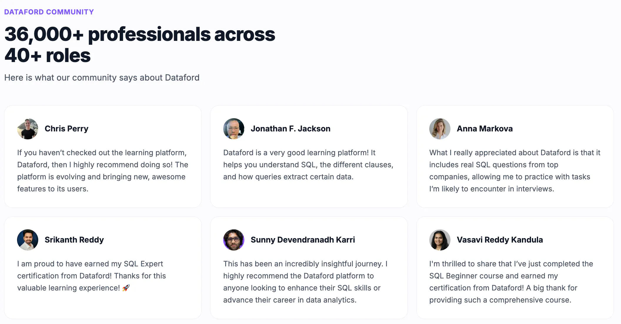 Dataford.io gallery image
