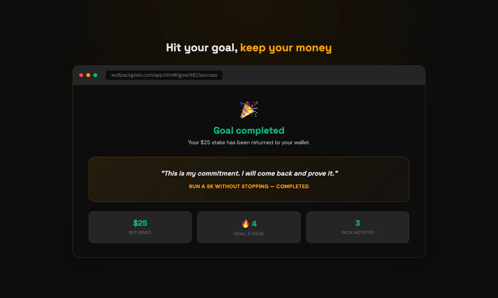Wolf Pack Goals - Bet on your goals. screenshot 7