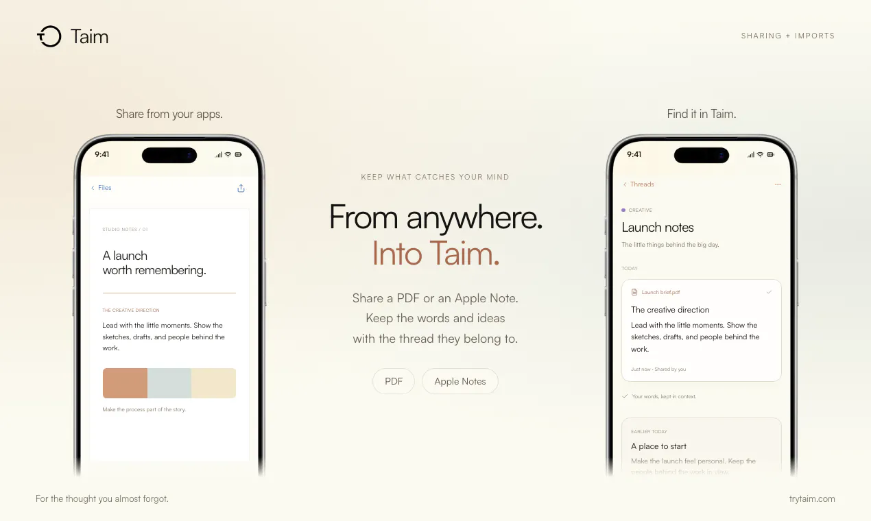 Taim screenshot 5