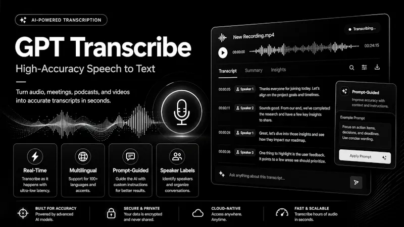 GPT Transcribe screenshot 1
