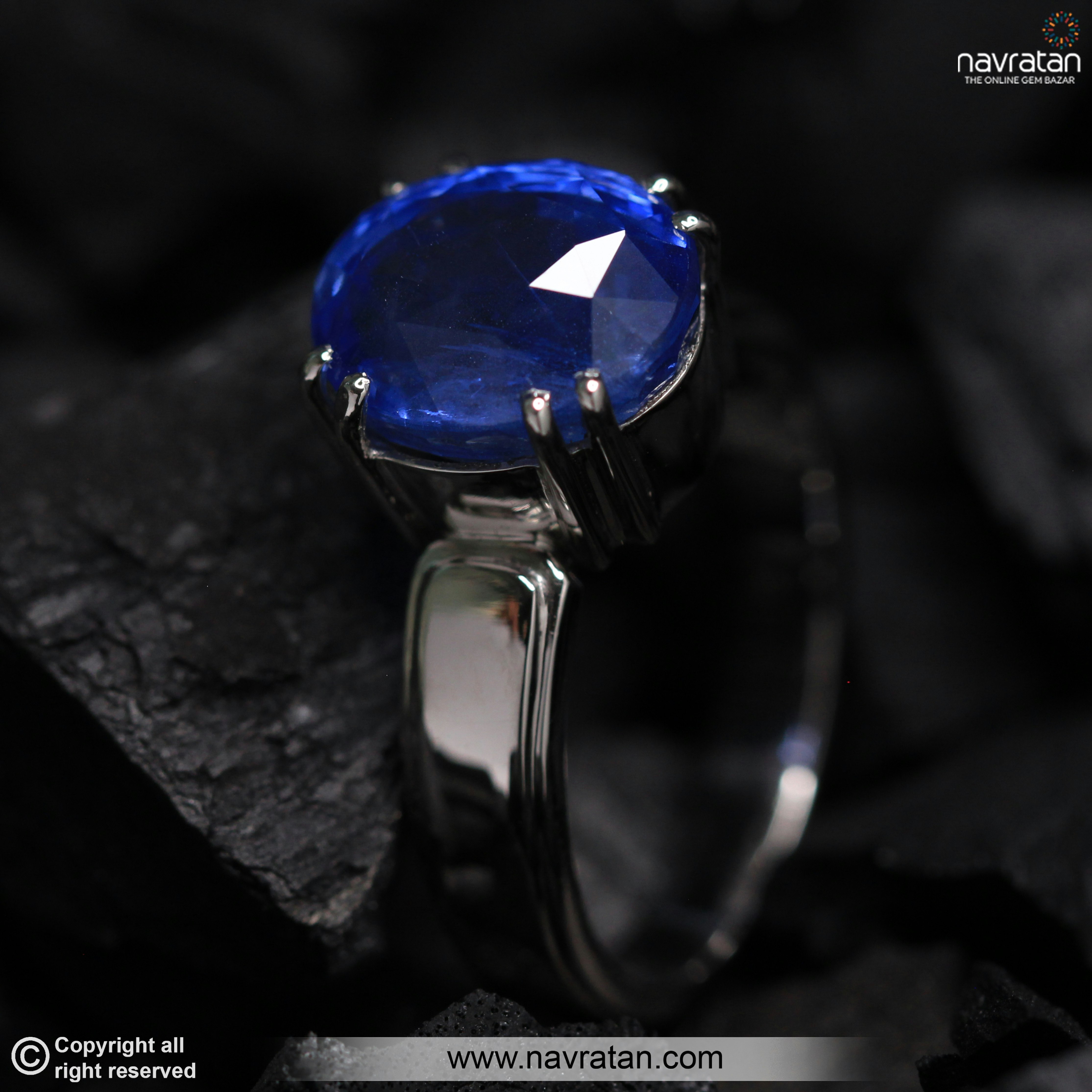 Piedra Neelam original - Consulte el precio de piedra de Neelam original en línea media 2