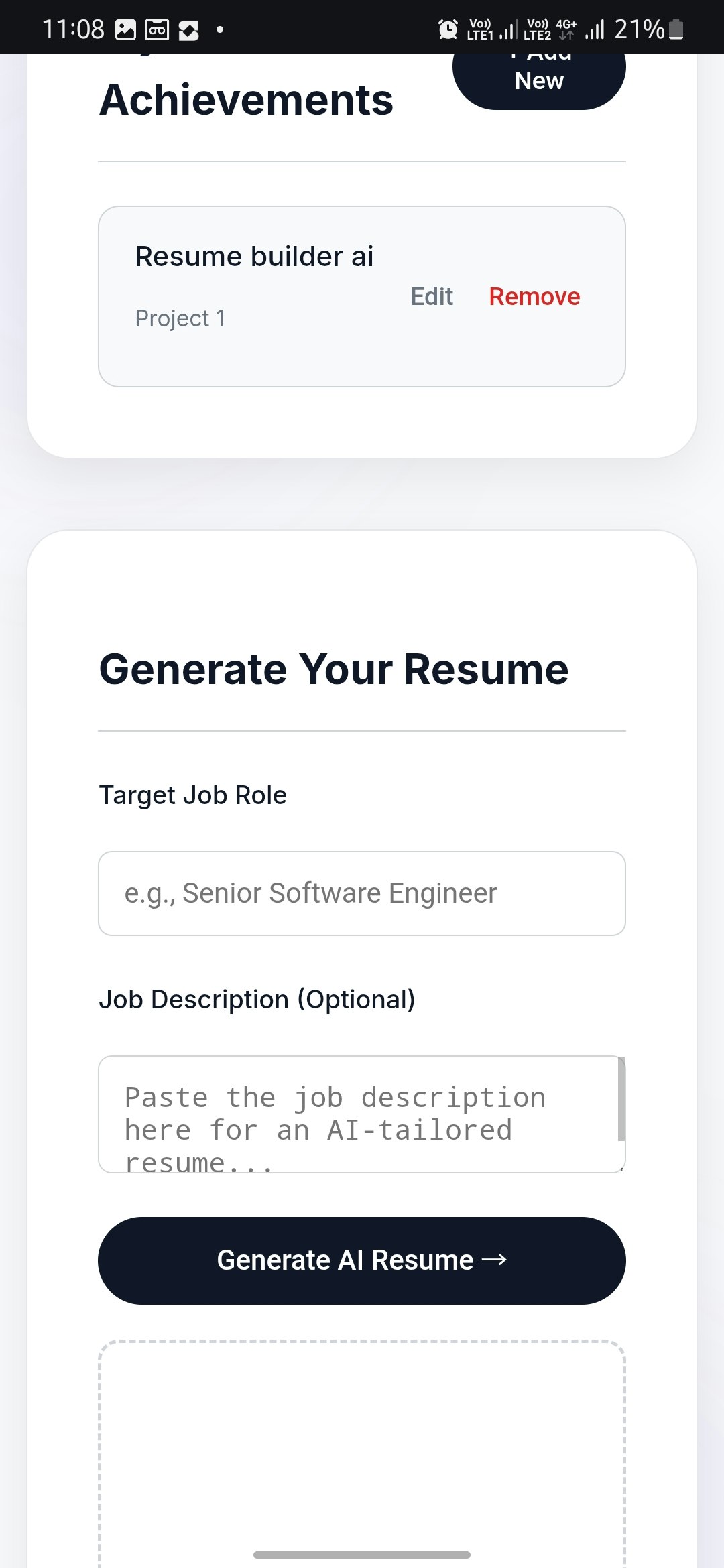 Resumeyy: Your Resume Memory Bank - Store your wins,Build resumes on demand & Apply more company media 3