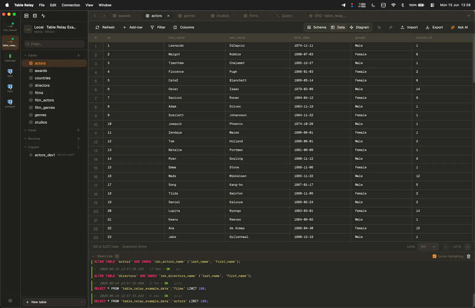 Table Relay screenshot 1