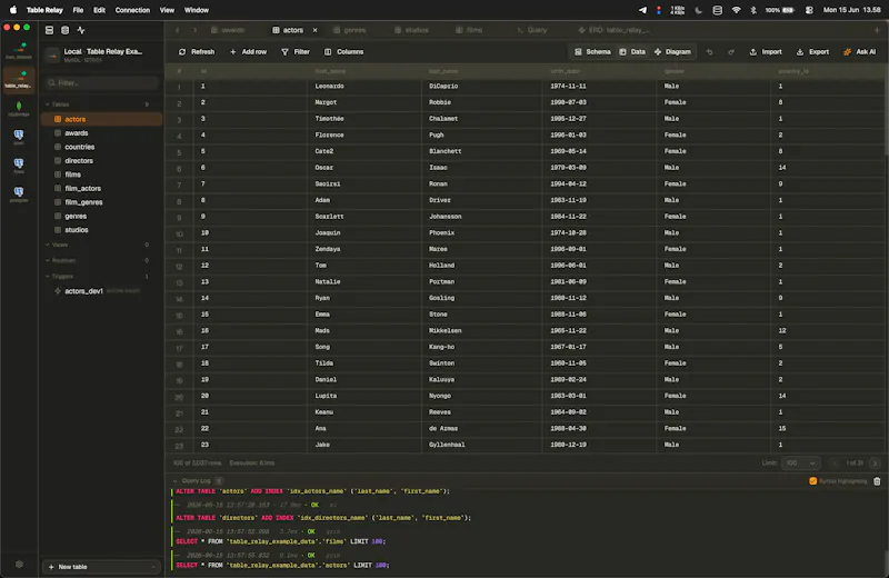 Table Relay screenshot 1