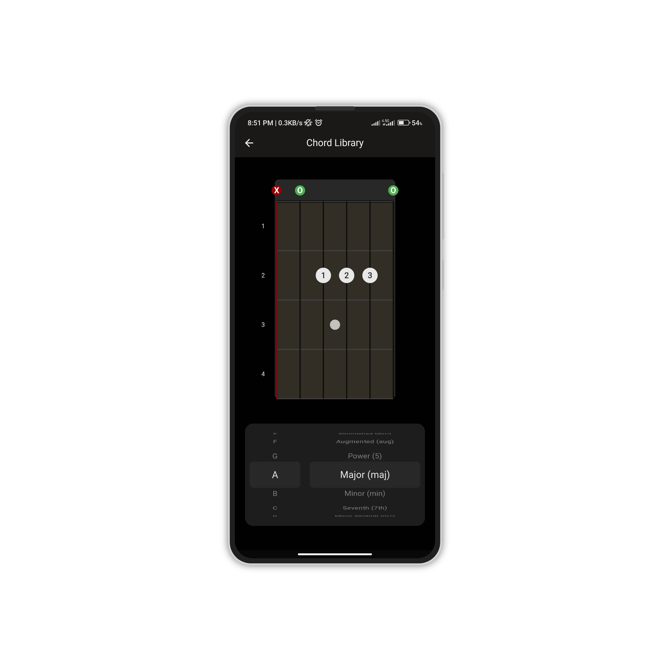 Mídia 2 de Tunneit - Tuner multi-instrumento com metrônoma e biblioteca de acordes
