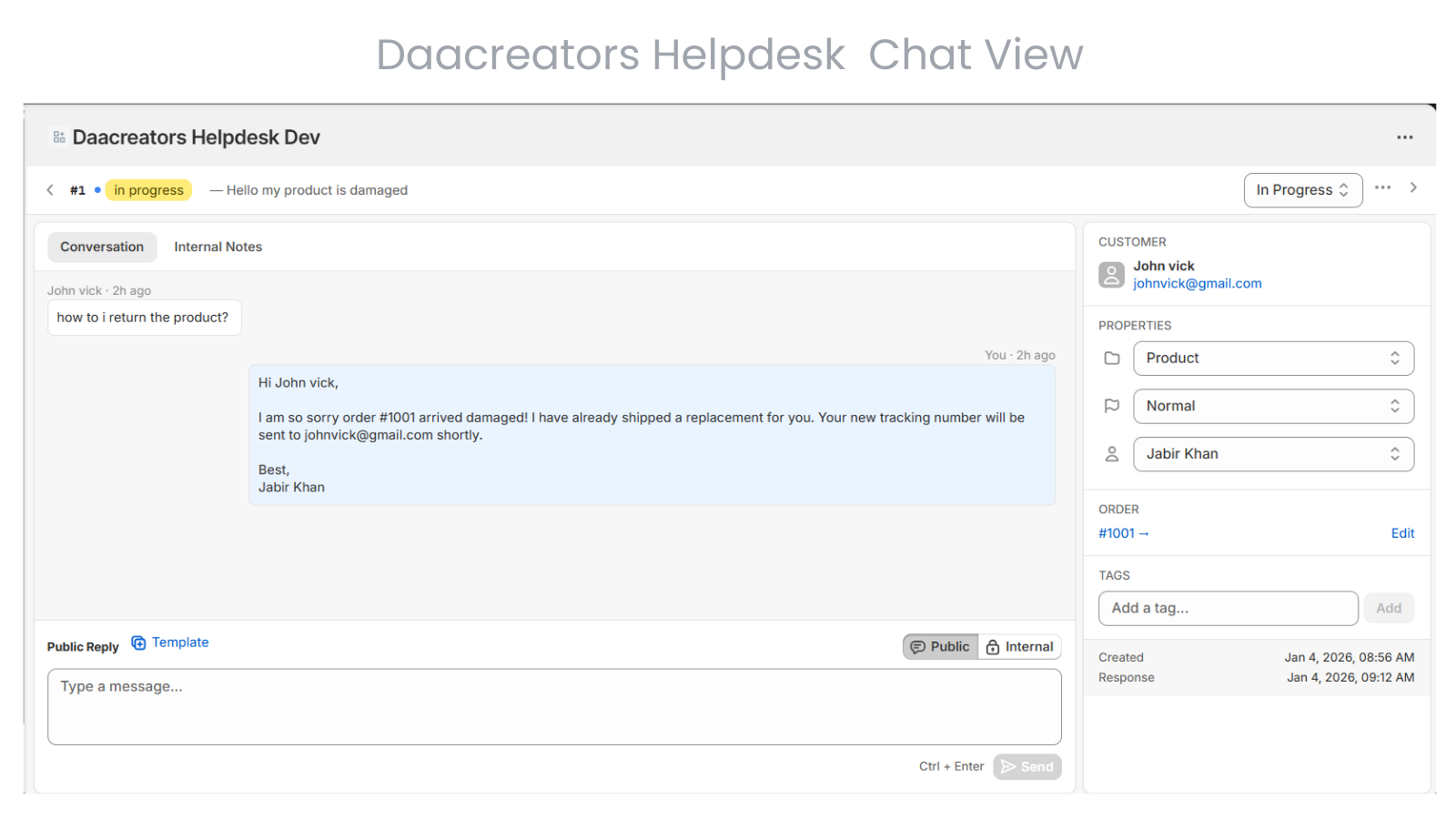 Creators Helpdesk - Screenshot 2 showing product features and functionality