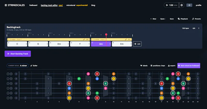StringScales  screenshot 2