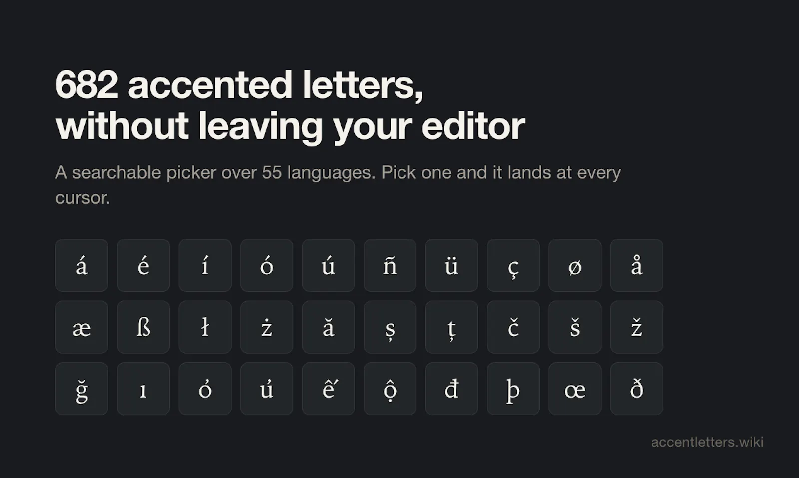 Accent Letters for VS Code screenshot 2