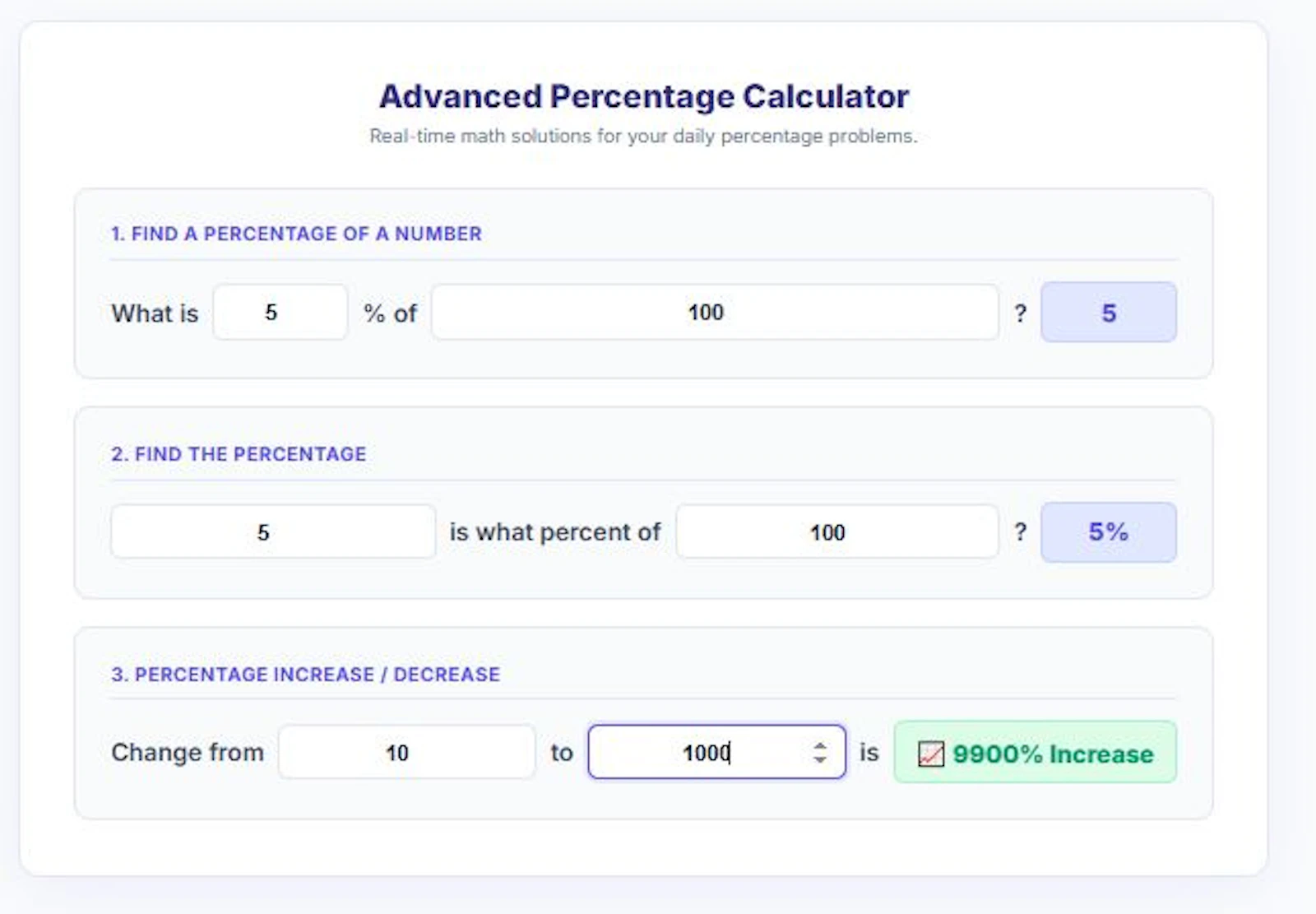 Percentage Calculator screenshot 2