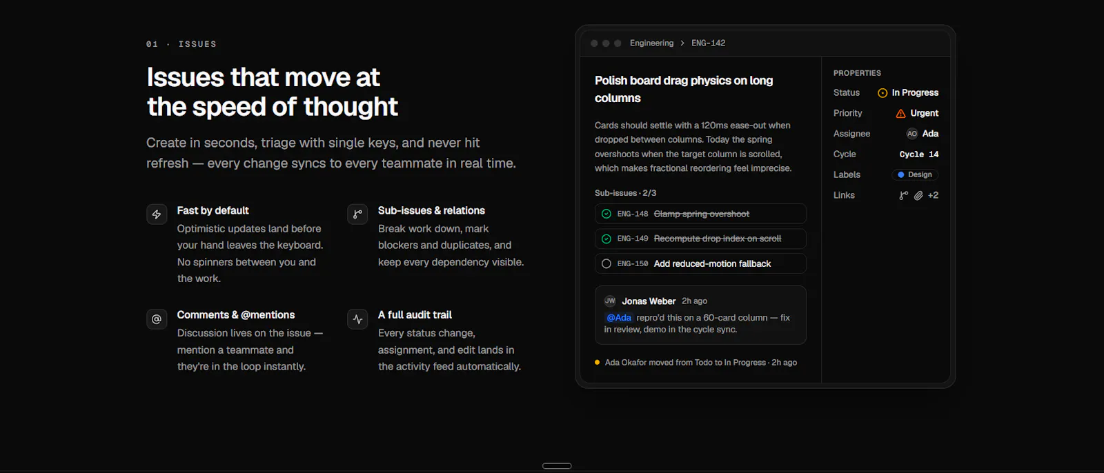 Perplexed — The issue tracker for speed screenshot 2